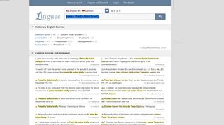 
                            11. Press the button briefly - German translation – Linguee