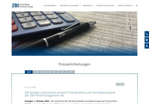 
                            4. Presse - ZBI – Fondsmanagement AG