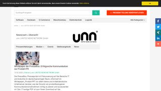 
                            4. PresseBox - unn | United News Network GmbH, Karlsruhe ...