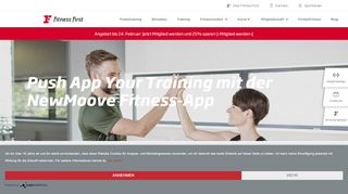 
                            2. Pressemitteilung: Die neue NewMoove Fitness-App | Fitness First