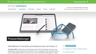 
                            4. Pressemitteilungen - O&O Software GmbH