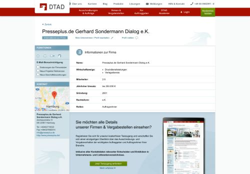 
                            13. Presseplus.de Gerhard Sondermann Dialog e.K. in Hamburg