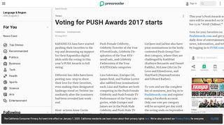 
                            11. PressReader - Tempo: 2017-08-30 - Voting for PUSH Awards 2017 ...