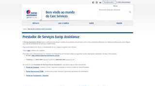 
                            3. Prestador de Serviços Europ Assistance | Europ Assistance