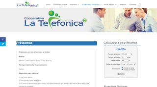 
                            7. Préstamos - Cooperativa de Servicios Múltiples la Telefónica