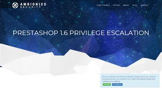 
                            10. PrestaShop 1.6 Privilege Escalation - Ambionics Security