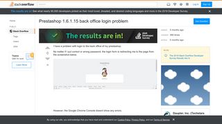 
                            3. Prestashop 1.6.1.15 back office login problem - Stack Overflow