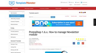 
                            8. PrestaShop 1.6.x. How to manage Newsletter module - Template ...