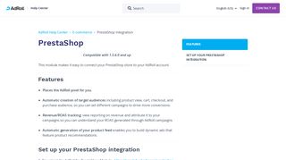 
                            13. PrestaShop – AdRoll Help