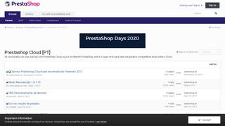 
                            8. Prestashop Cloud [PT] - PrestaShop