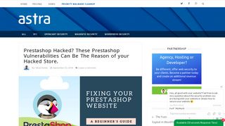 
                            11. Prestashop Hacked? These Prestashop Vulnerabilities Can Be The ...