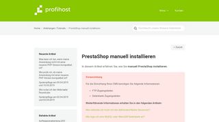 
                            4. PrestaShop manuell installieren - Profihost Knowhow FAQ ...