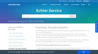 
                            11. PrestaShop - Manuelle Installation - Fantastic Support - checkdomain