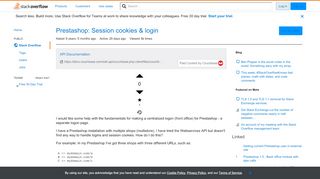 
                            6. Prestashop: Session cookies & login - Stack Overflow