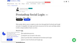 
                            10. Prestashop Social Login | Shop Registration via Social Website