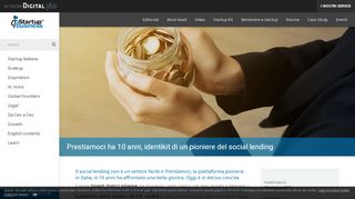 
                            6. Prestiamoci, identikit della startup pioniera del social lending in Italia