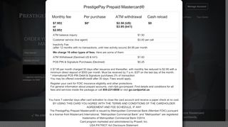 
                            9. PrestigePay Mastercard - Prepaid Debit Card - No Credit Check!