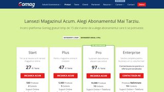 
                            3. Preturi Platforma eCommerce Pentru Magazine Online - Gomag