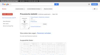 
                            10. Preussische statistik: (Amtliches quellenwerk.) ... - Google Books-Ergebnisseite