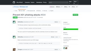 
                            7. Prevent 401 phishing attacks · Issue #504 · liberapay/liberapay.com ...