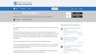 
                            8. Prevent any login to Sharefile except via SAML | Citrix ShareFile ...