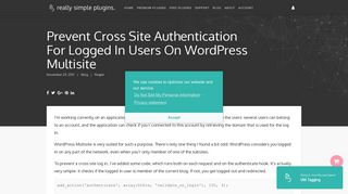 
                            6. Prevent cross site authentication for logged in users on WordPress ...