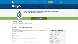 
                            13. Prevent Login after registration [#2212163] | Drupal.org