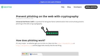 
                            10. Prevent phishing on the web with cryptography - Krypt.co