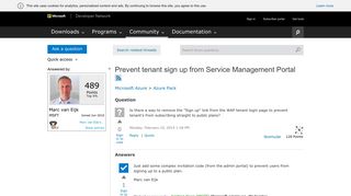 
                            11. Prevent tenant sign up from Service Management Portal - ...