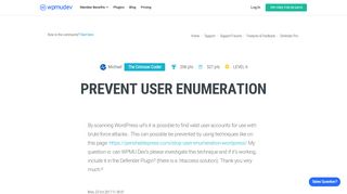 
                            5. Prevent User Enumeration - WPMU Dev