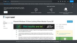 
                            11. Prevent Windows 10 from Locking When Monitor Turns Off - Super User