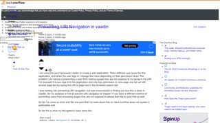
                            8. Preventing URI Navigation in vaadin - Stack Overflow