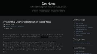 
                            4. Preventing User Enumeration in WordPress | Dev Notes