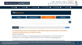 
                            6. PreventionGenetics announces integration with FDNA's deep learning ...