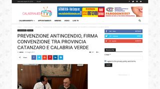 
                            11. PREVENZIONE ANTINCENDIO, FIRMA CONVENZIONE TRA ...