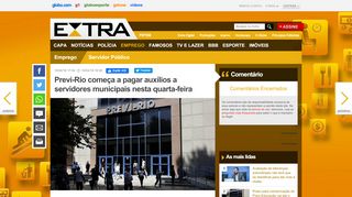 
                            7. Previ-Rio começa a pagar auxílios a servidores municipais nesta ...