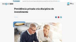 
                            11. Previdência privada cria disciplina de investimento - Estadão