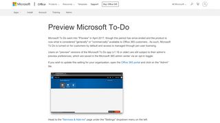 
                            6. Preview Microsoft To-Do - Office Support - Office 365