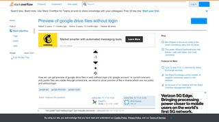 
                            13. Preview of google drive files without login - Stack Overflow