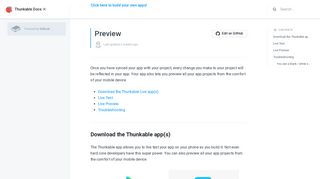 
                            2. Preview - Thunkable Docs