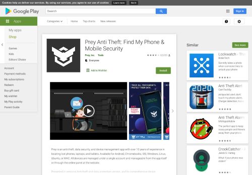 
                            7. Prey antirrobo: Localizador y seguridad móvil - Apps en Google Play