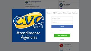 
                            9. Prezado Agente, Cuidado: Site Agentes... - CVC - Agentes ...