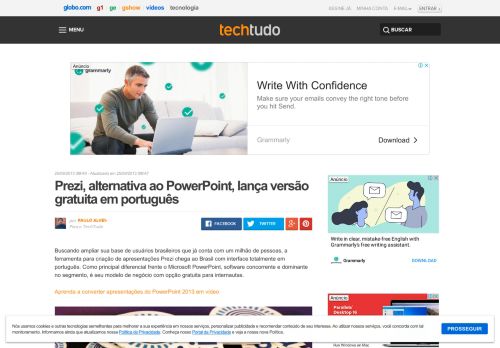 
                            9. Prezi, alternativa ao PowerPoint, lança versão gratuita em português ...