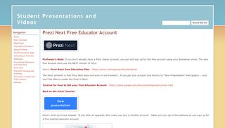 
                            11. Prezi Next Free Educator Account - Student Presentations and Videos