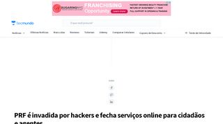 
                            8. PRF é invadida por hackers e fecha serviços online para cidadãos e ...