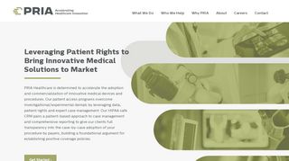 
                            9. PRIA Heathcare Management | Accelerating Medical Innovation