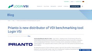 
                            11. Prianto is new distributor of VDI benchmarking tool Login VSI - Login VSI