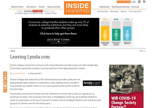 
                            13. Price hikes leave some Lynda.com customers wondering whether to ...