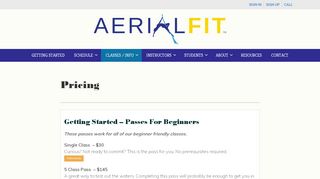 
                            13. Pricing | Aerial Fit | Aerial and Circus Arts | Aerial and Circus Arts ...