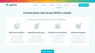 
                            12. Pricing | All plans include a free 14-day trial | quintly